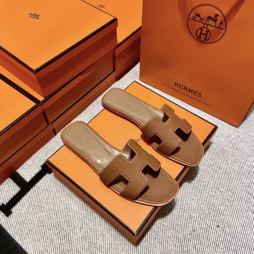 에르메스 올수공 오란 슬리퍼 샌들 토고 34